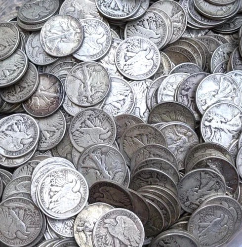 90% Silver Walking Liberty Half Dollar Choose How Many Coins 50c Walkers VG-VF+