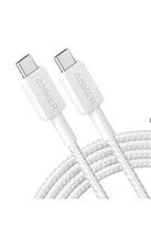 Anker 6' 60W Braided USB-C to USB-C Max Fast Charging Cable - White