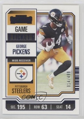 2023 Panini Contenders Blue Game Ticket 14/499 George Pickens #82 1k3z