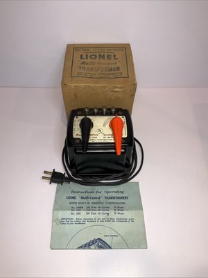 LIONEL POSTWAR #1033 - 90 WATT TRANSFORMER -tested W/Original Box Instruction *