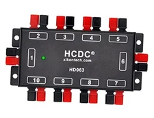  HD063 10 Position DC Power Distribution Block Module for 15/30/45A Connectors 
