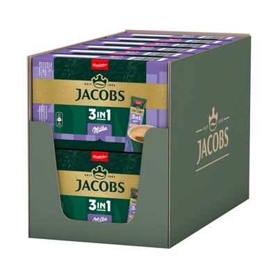 JACOBS Löskaffee 3in1 Milka * 12x10 Sticks löslicher Instantkaffee 120 Getränke