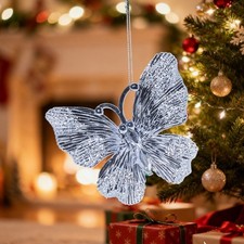 Shatterproof Christmas Tree Decoration Acrylic Snowflake Deer Butterfly Pendant