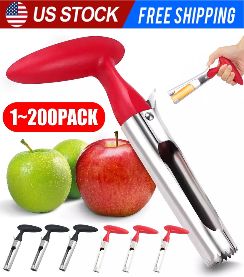 Fruit Apple Corer Pear Tools Stainless Steel Kitchen Twist Easy Core Remover US