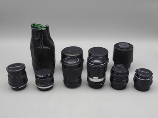 Lot of 10 Camera Lenses Pentax Olympus Sigma Vivitar Soligor Pentacon Untested