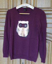 s.Oliver Pullover mit Eulenmotiv aus Paillett...