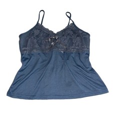 Womens Lace Spaghetti Straps Bow Accent Camisole Size Large