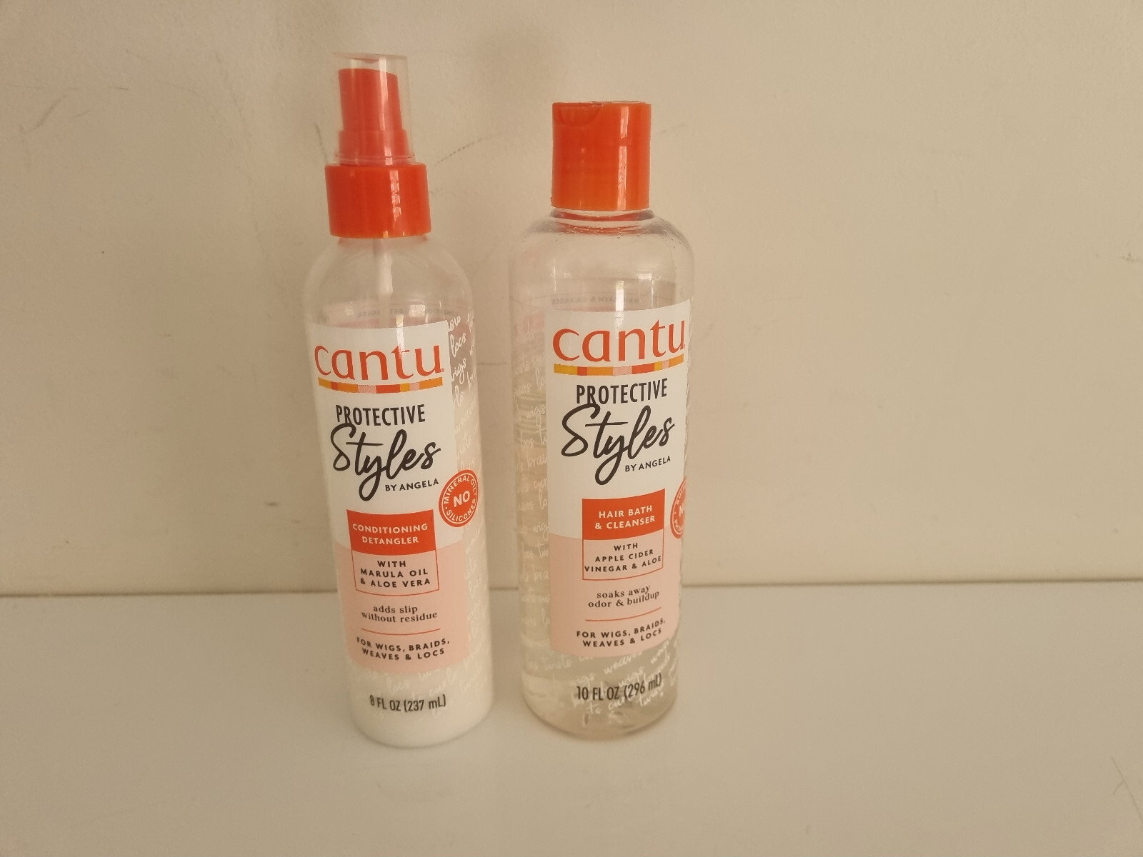 Desenredante/acondicionador de baño y limpiador de cabello Cantu Protective Styles de Angela