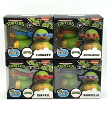 Mini TUBBZ Teenage Mutant Ninja Turtles TMNT Cosplaying Jeep Ducks 4pc Complete