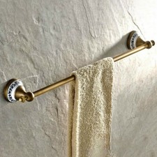 Antique Brass Wall Mounted Bathroom Single Towel Bar Rack Holder wba402