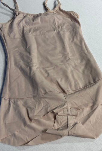 WOMENS M MAIDENFORM CAMI / BOYSHORT SLIMMING ONE-PIECE BODY SUIT, BEIGE - Picture 3 of 4