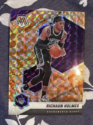 2020-21 Panini Mosaic Basketball Richaun Holmes Orange Mosaic Near Mint