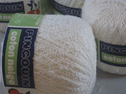 NEU-7 Mengen Pinguin Baumwolle Schnee - weiß - 50 GM/190YD - Made in France - Bild 2 von 6