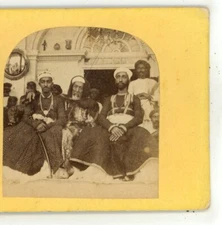 Nawaub Shumsh-ool-Ooomrah Hyderabad India Capt Allan N Scott Stereoview c1860