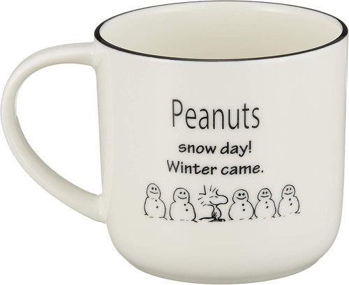 "PEANUTS" Snoopy Mug Seasonal Design White (with coaster) SN614-11C - Picture 2 of 4