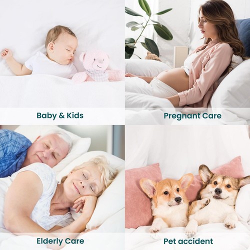 Quilted Mattress Protector Waterproof Pad White Color Comfortable Mattress Cover - Picture 40 of 64