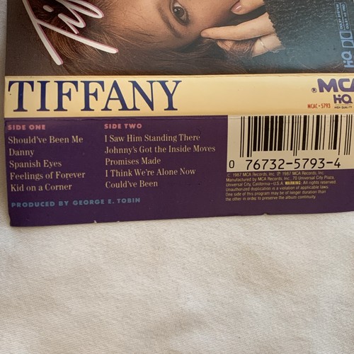 TIFFANY - Self Titled Cassette 1987 I Think We're Alone Now MCA Records - Picture 8 of 9