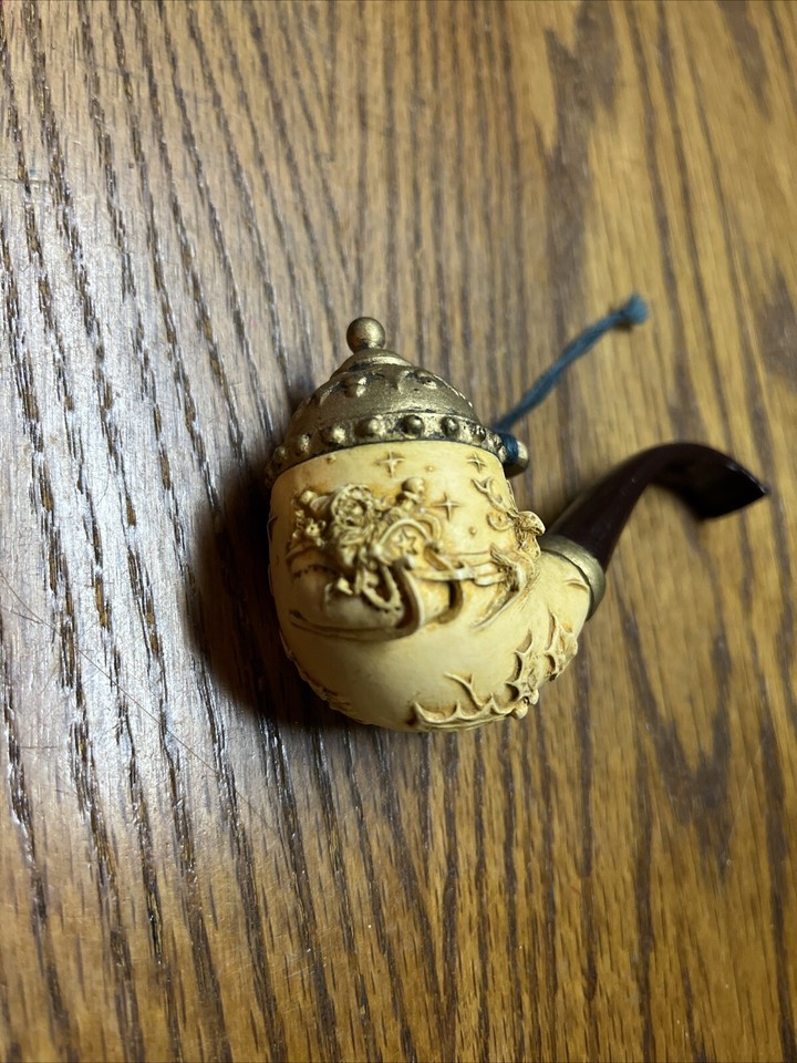 Vintage Hallmark HandCrafted Ornament SANTA'S PIPE" 1985 eBay