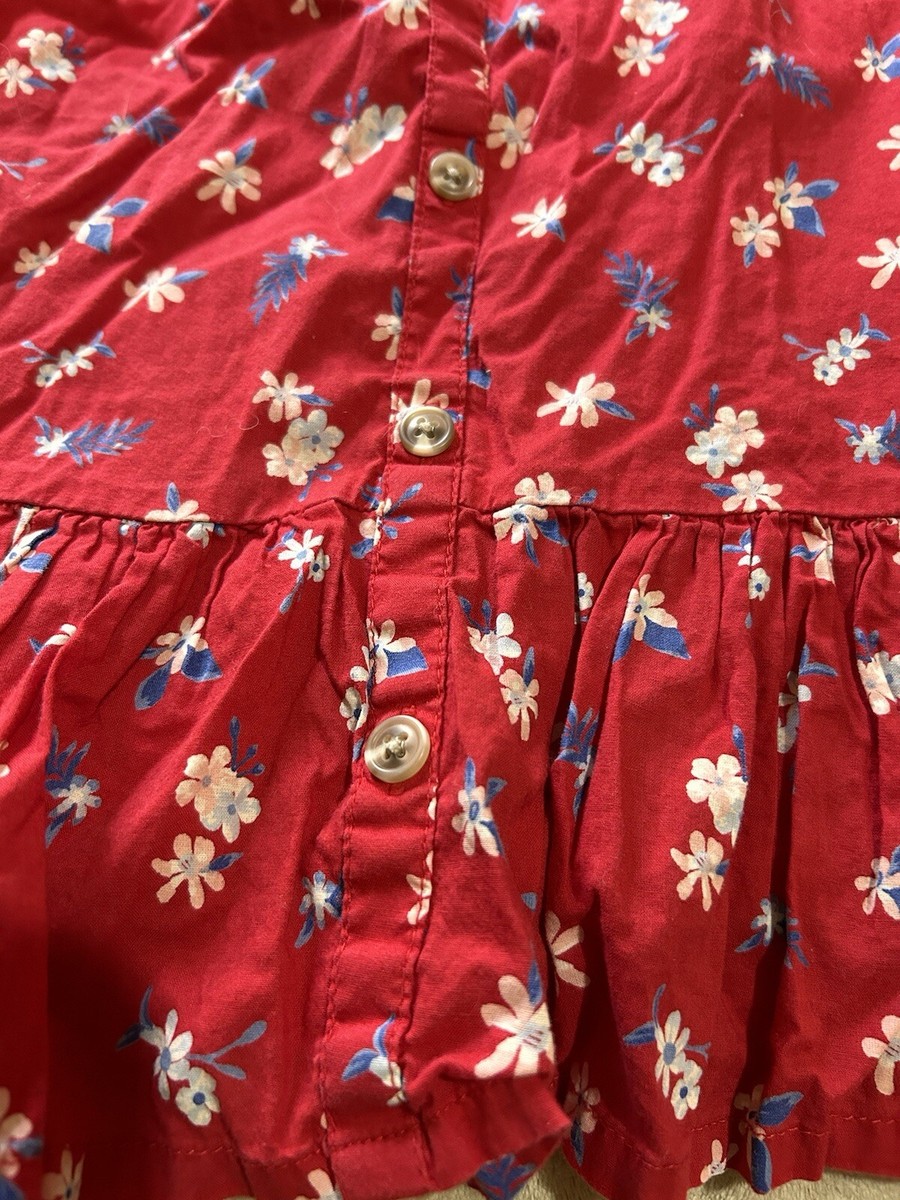 old navy red dress with flowers Old Navy | Dresses | Old Navy Red Floral Long Midi Dress Puff Sleeves Slit Open Back Size Medium