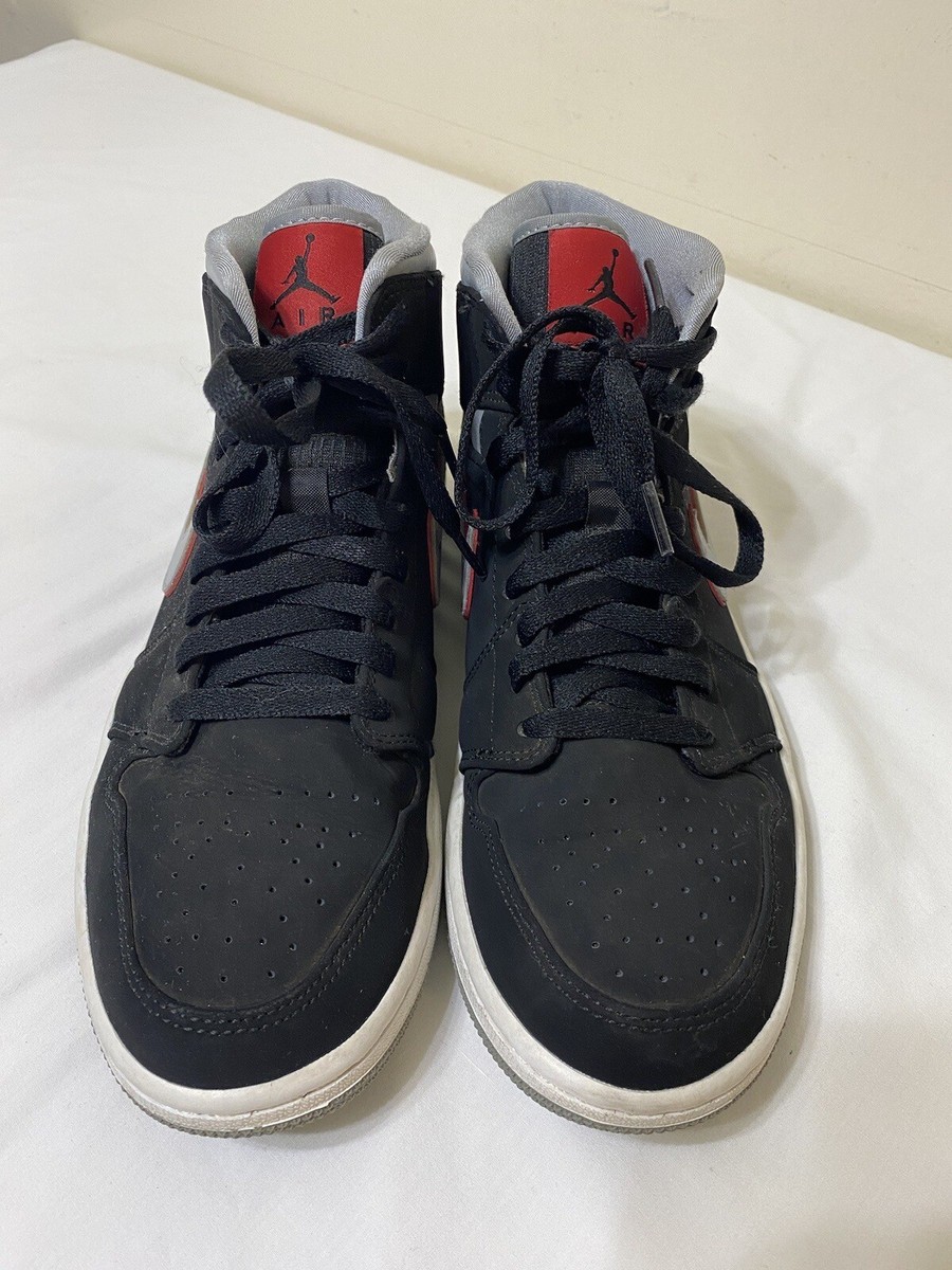 Nike Air Jordan 1 Mid 554724-060 Sneaker Black/ Particle Nike Air Jordan 1 Mid 554724-060 Sneaker Black/ Particle
