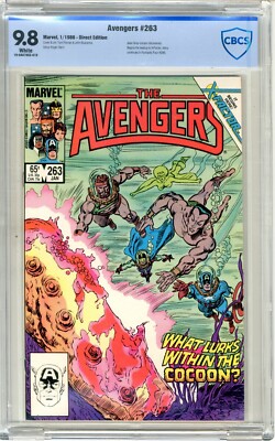 Avengers  #263  CBCS  9.8 NMMT  White pgs  1/86  Jean Grey cocoon discovered.  B