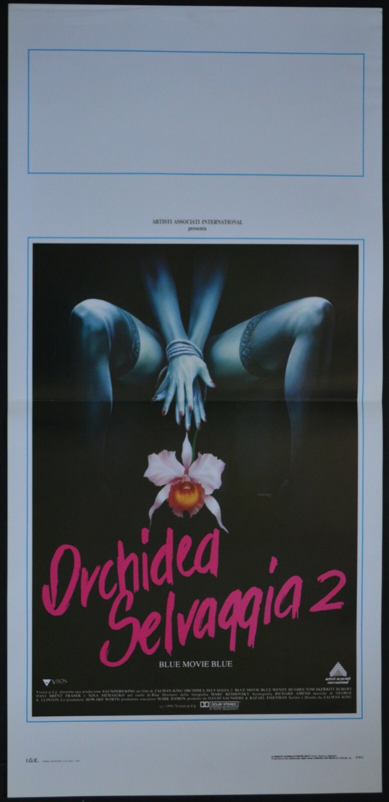 Locandina originale film Blue movie (1978) - Regia di Alberto Cavallone