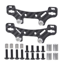 Front Rear Carbon Damper Stay for Tamiya TT02 TT02FT TT02RR TT02D Chassis