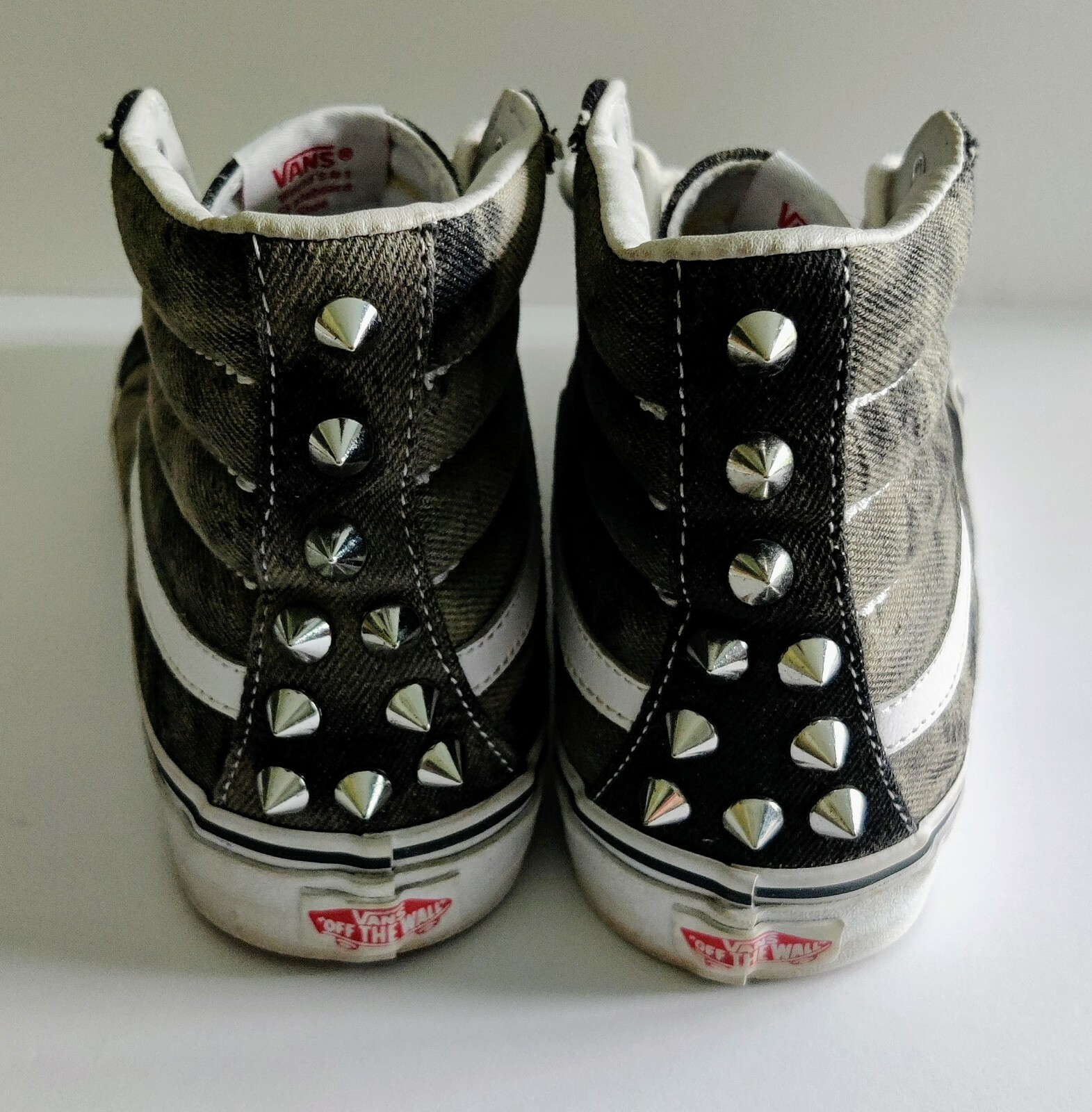 Vans TC6D Black/White Marbled W/ Spikes Mens 8 Womens 9.5 | eBay