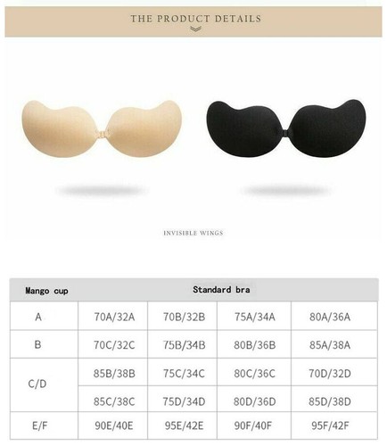 Adhesive Silicone Strapless Backless Stick on Bra Cleavage and Lift Bras (ABCD) - Picture 21 of 21