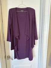 R M Richards Mother of The Bride Dress Plum Size 8 EUC