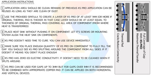 Viscous thermal paste for thermal pad replacement K5 PRO 60g 3X20g DELL 1525 - Afbeelding 10 van 14