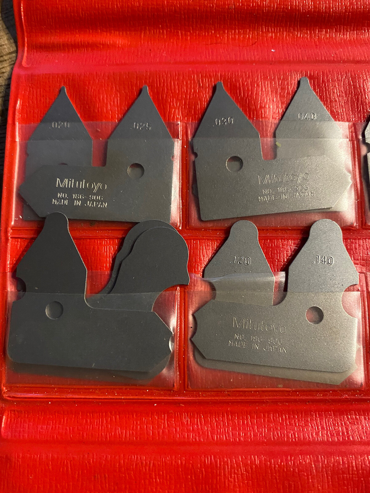 Mitutoyo Radius Gage Set in Case - 186-906 | eBay