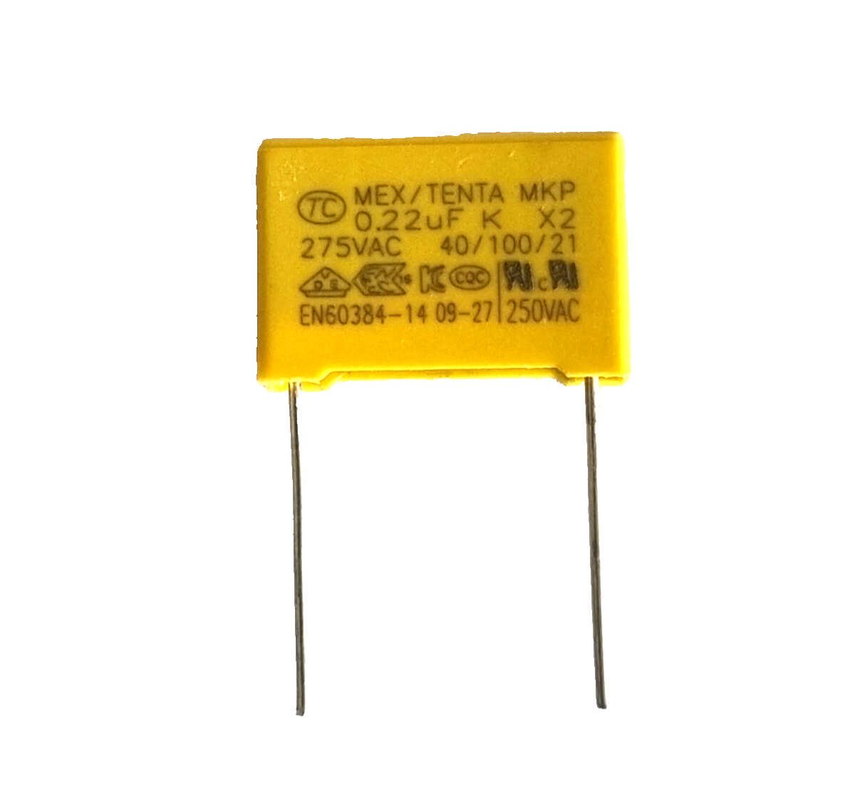 Lotto Condensatori Di Sicurezza X2 275VAC, Valori Da 0.0022uF A 2.2uF, Passo Variabile