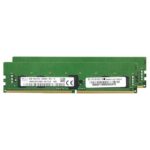 SK Hynix KIT 16GB 2x8GB 3200MHz DDR4 REG ECC RAM PC4-25600 1Rx8 Server Memory - Picture 4 of 17