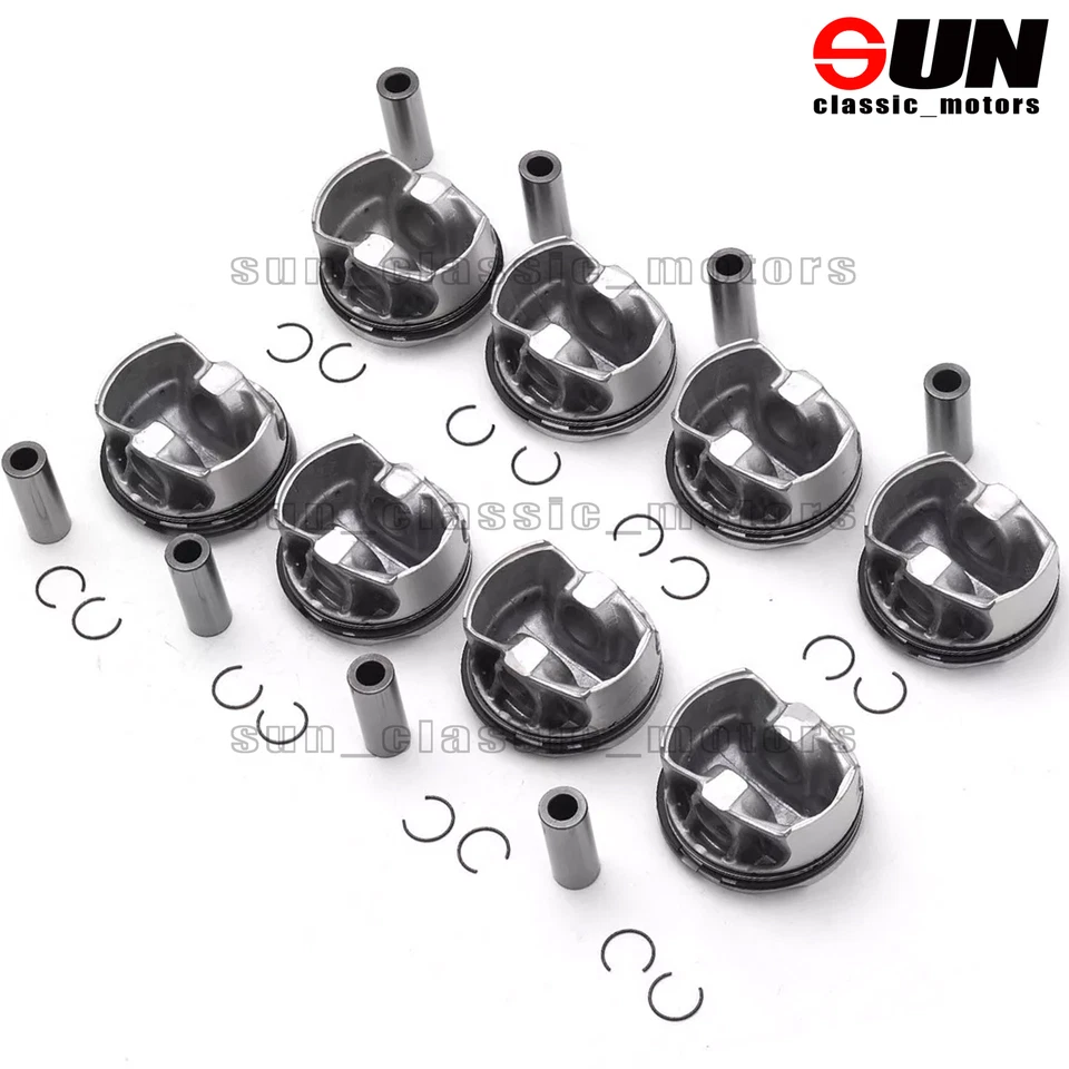 STD 8pcs MAHLE Pistons & Rings Kit Φ89mm For BMW X5 X6 M E70 E71 S63B44A V8 4.4T - Image 4 of 4