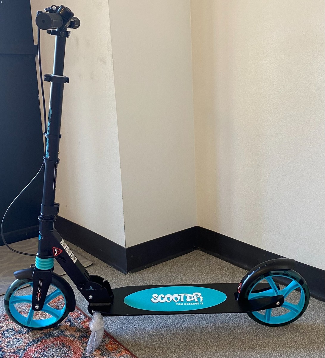 Kick Start Scooter TB-H008D- Black & Blue | eBay