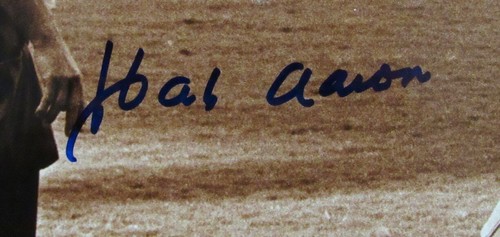 Hank Aaron HOF handsigniert 11x14 Foto Atlanta Braves JSA 180014 - Bild 2 von 3