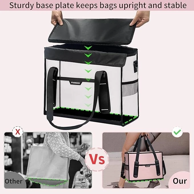 Bolso de Mano Grande Utilitario para Mujer | Bolsa de Trabajo Impermeable con Bolsillos Reforzados Foto 3 de 4