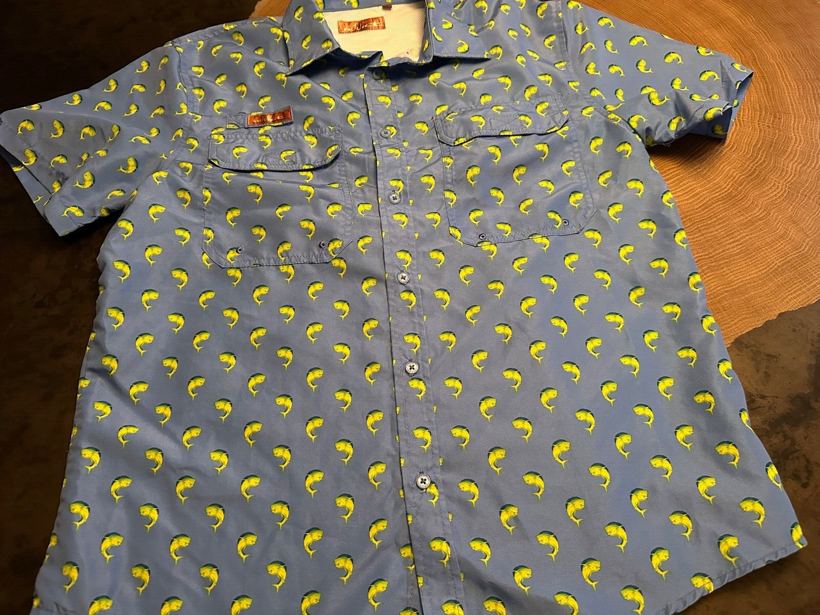 ADDICT PERFORMANCE BUTTON UP SS VENTED SHIRT MENS… - image 1