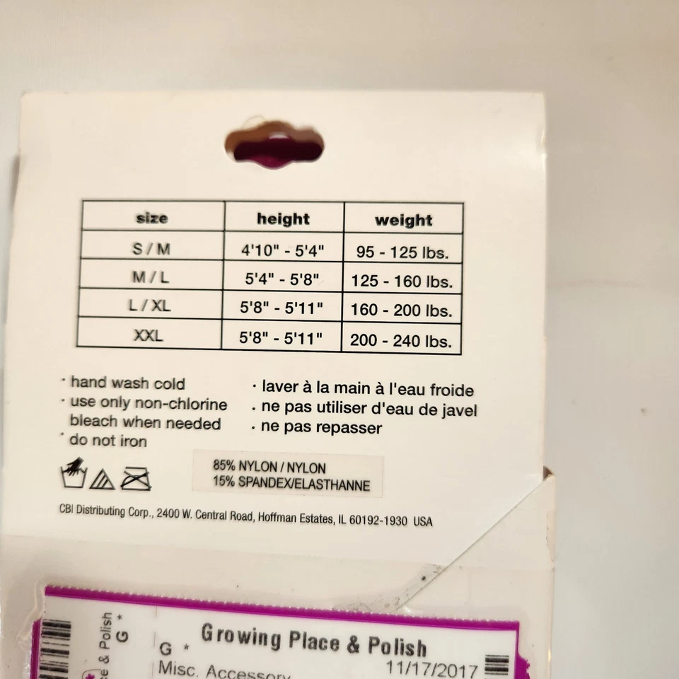 Medias con patas marca Icing rosa/púrpura talla S/M Foto 4 de 4