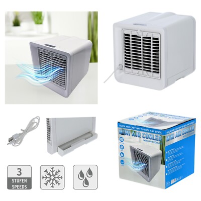 Cepewa MINI AIR COOLER Miniluftkühler Mini Klimaanlage mobil 3 Stufen 250ml
