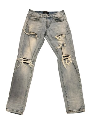 AMIRI MX1 BANDANA JEAN CLAY INDIGO 100% AUTHENTIC SIZE 32