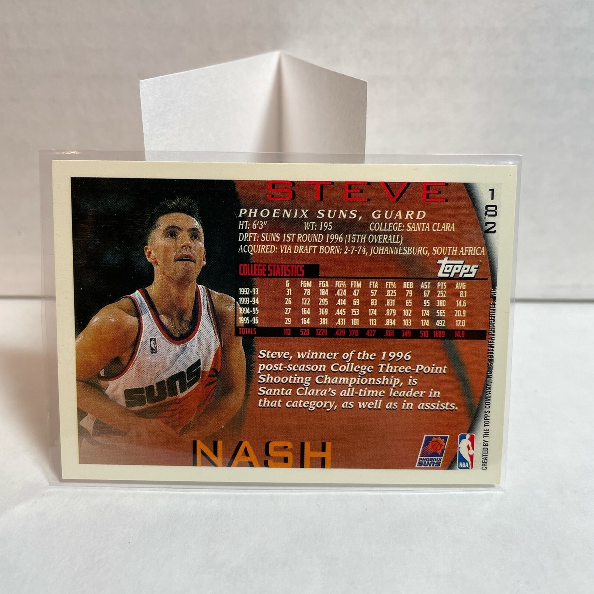 STEVE NASH 1996-97 TOPPS # 182 RC ROOKIE Phoenix Suns | eBay