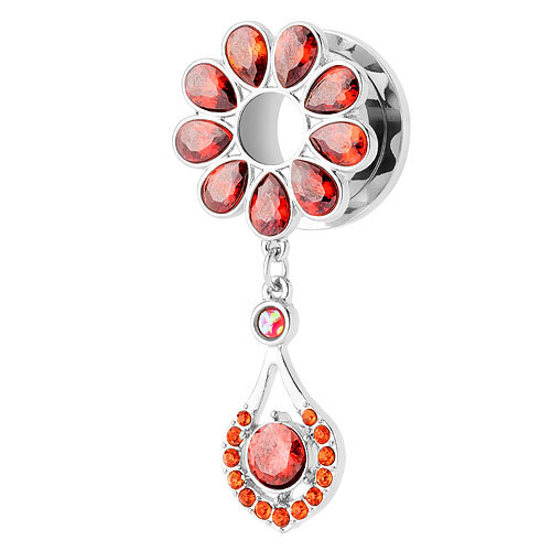 Piercing Tunnel Oreille Doré Tribal Fleur De Lotus - Foto 10