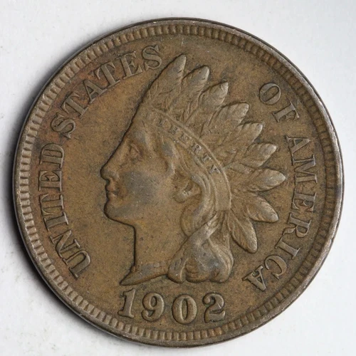 1902 Indian Head Cent Penny VF / XF SHARP LIBERTY