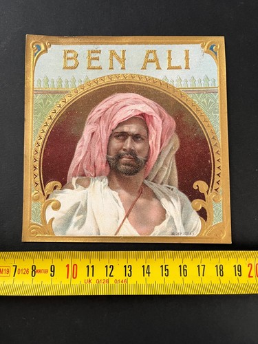 Vintage label tobacco cigar Cigars BEN ALI #237 - Picture 3 of 3