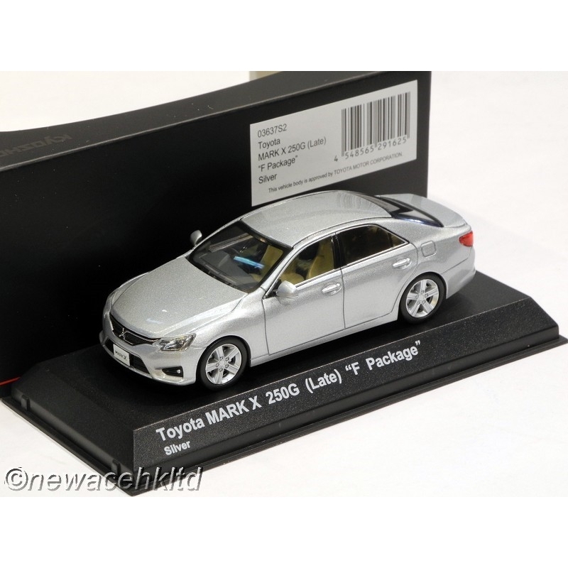 TOYOTA MARK X 250G LATE F PACKAGE SILVER KYOSHO MODELS 1/43 TOYOTA MARK X 250G LATE F PACKAGE SILVER KYOSHO MODELS 1/43