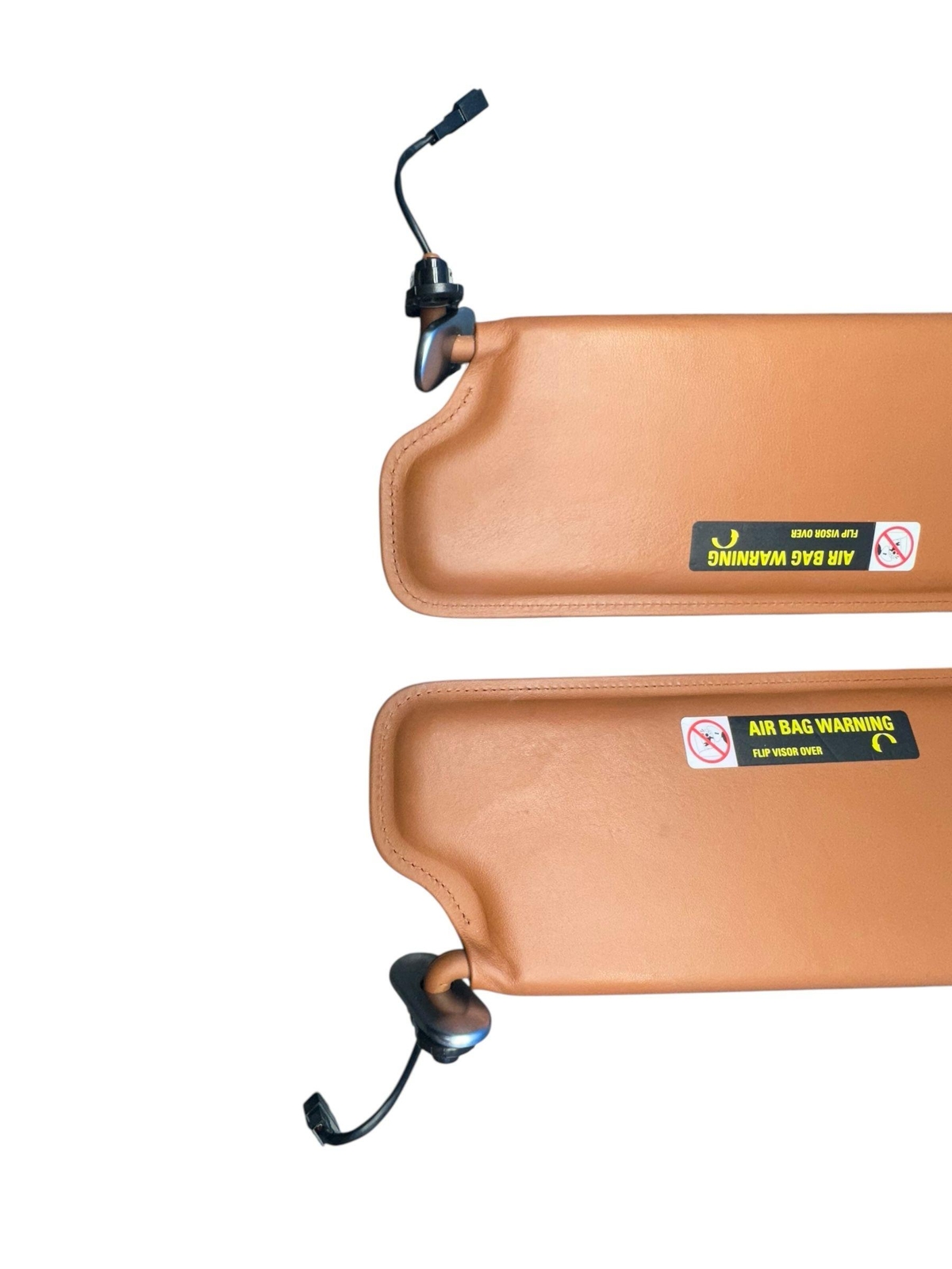2006-2012 BENTLEY CONTINENTAL FRONT RIGHT & LEFT SUN VISOR SET (2) | SADDLE (99)
