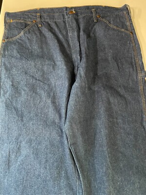 Big Ben Wrangler Carpenter Jeans Work Dungarees 44x30 Orange