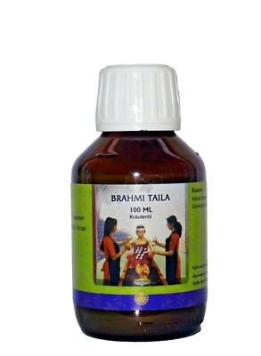 Brahmi Taila, ayurvedisches Kräuteröl für die Kopfhaut und Haare, Kokosölbasis